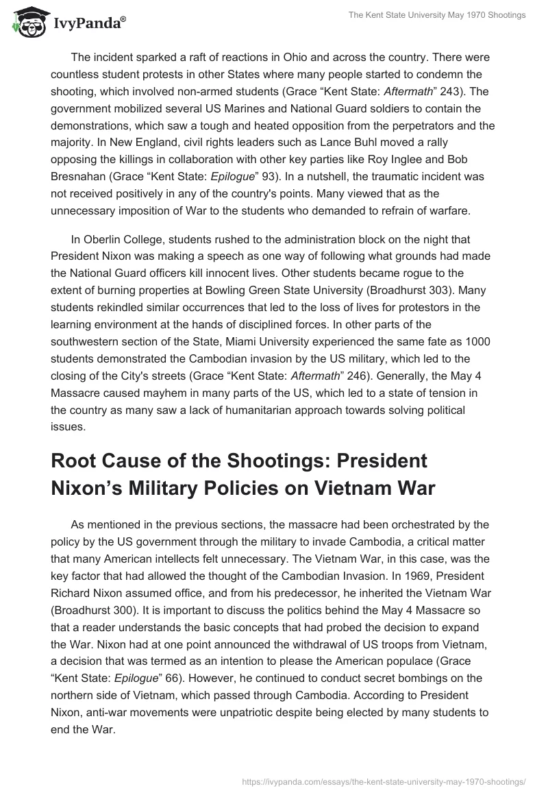 The Kent State University May 1970 Shootings. Page 2