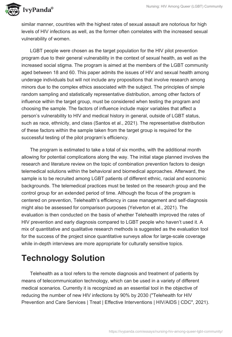 Nursing: HIV Among Queer (LGBT) Community. Page 3