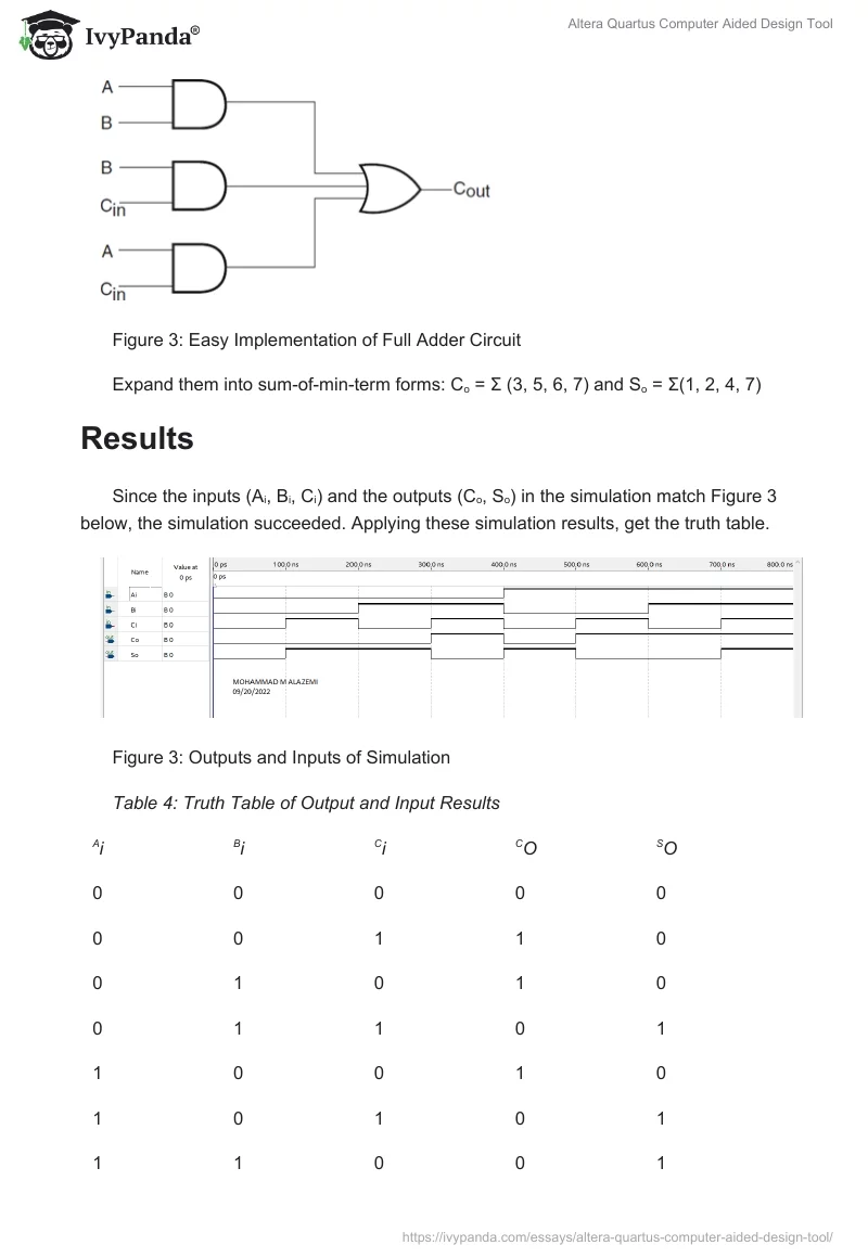 Altera Quartus Computer Aided Design Tool. Page 5