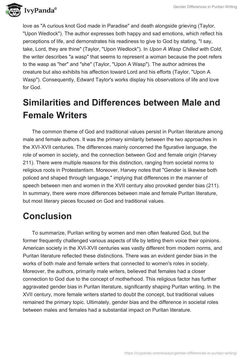 Gender Differences in Puritan Writing. Page 3