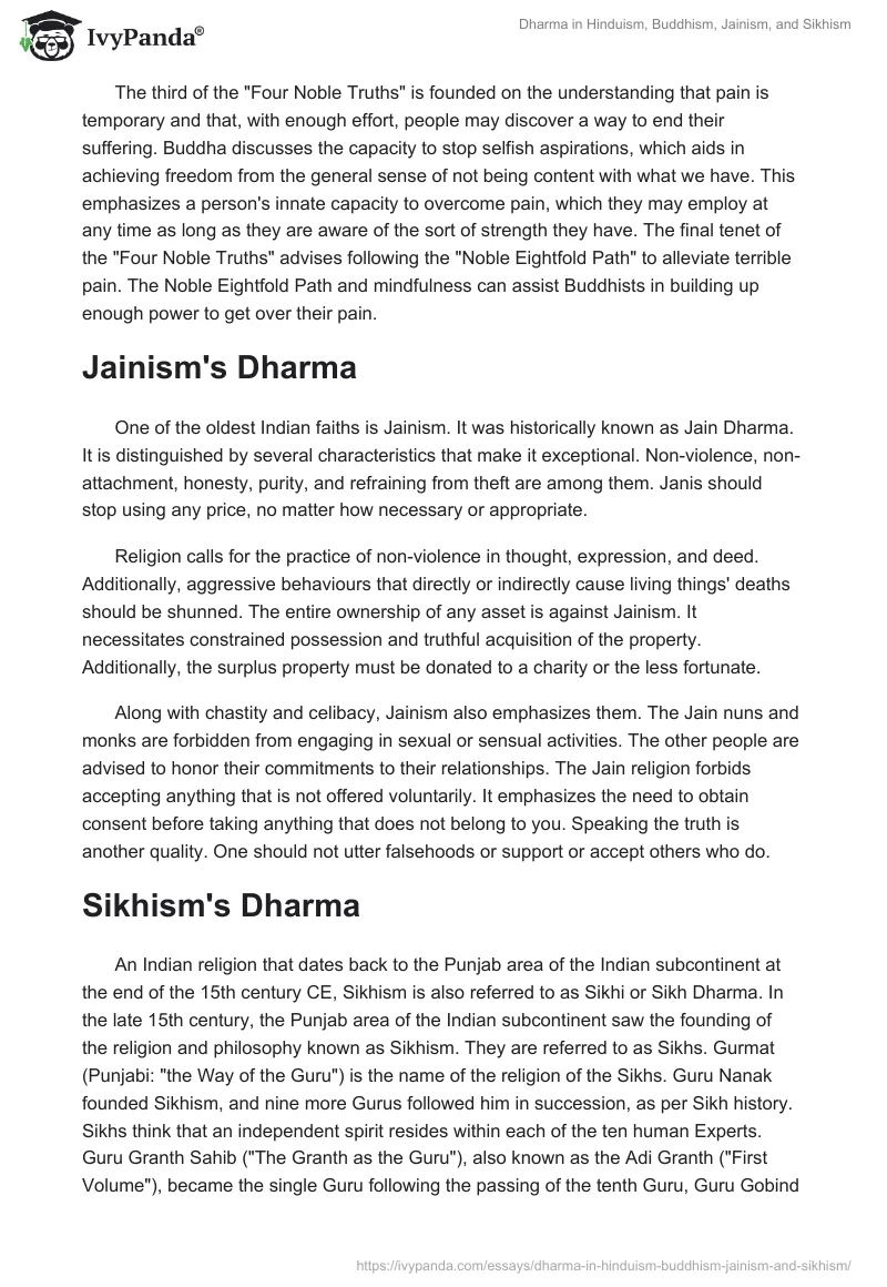 Dharma in Hinduism, Buddhism, Jainism, and Sikhism. Page 3