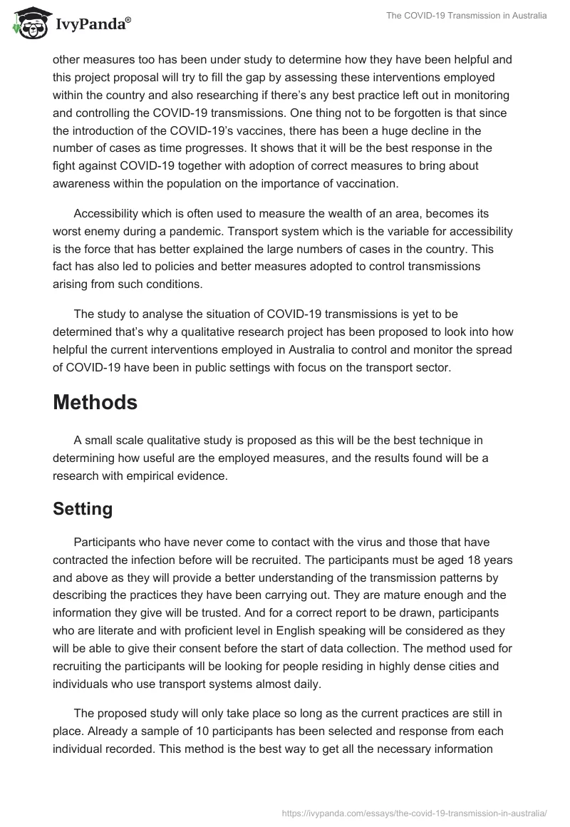 The COVID-19 Transmission in Australia. Page 2