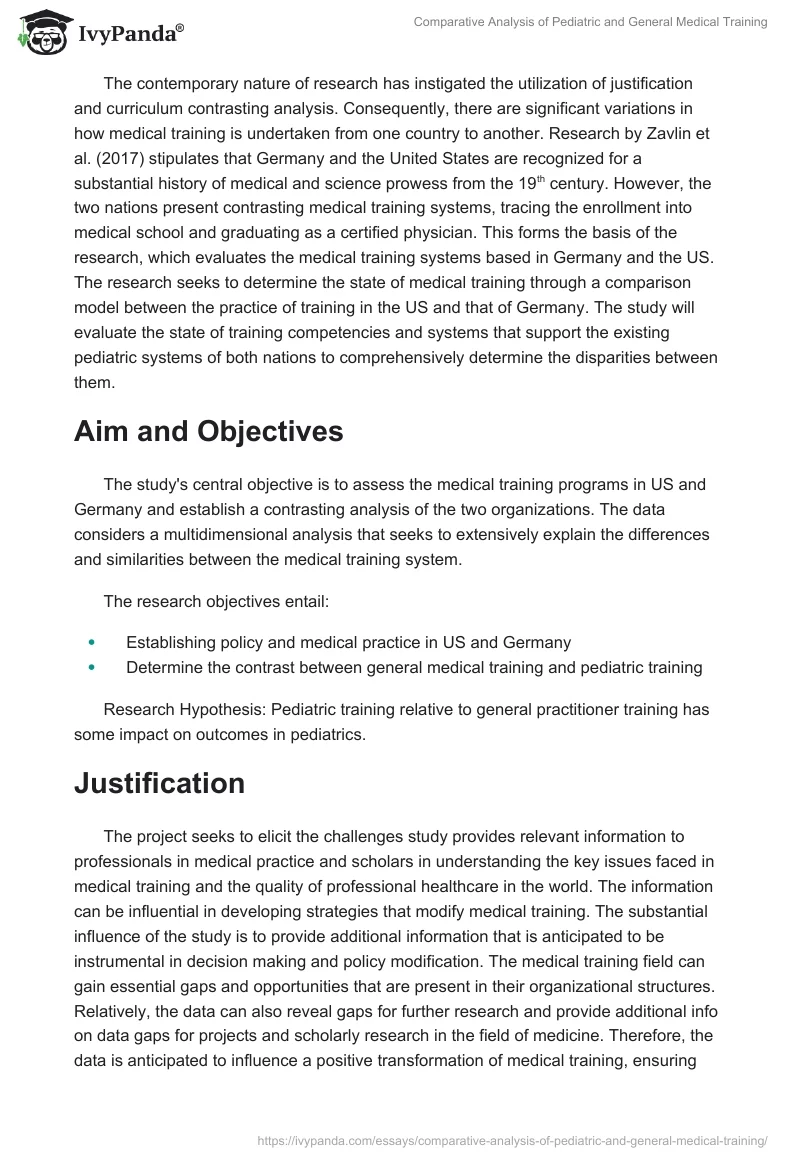 Comparative Analysis of Pediatric and General Medical Training. Page 2