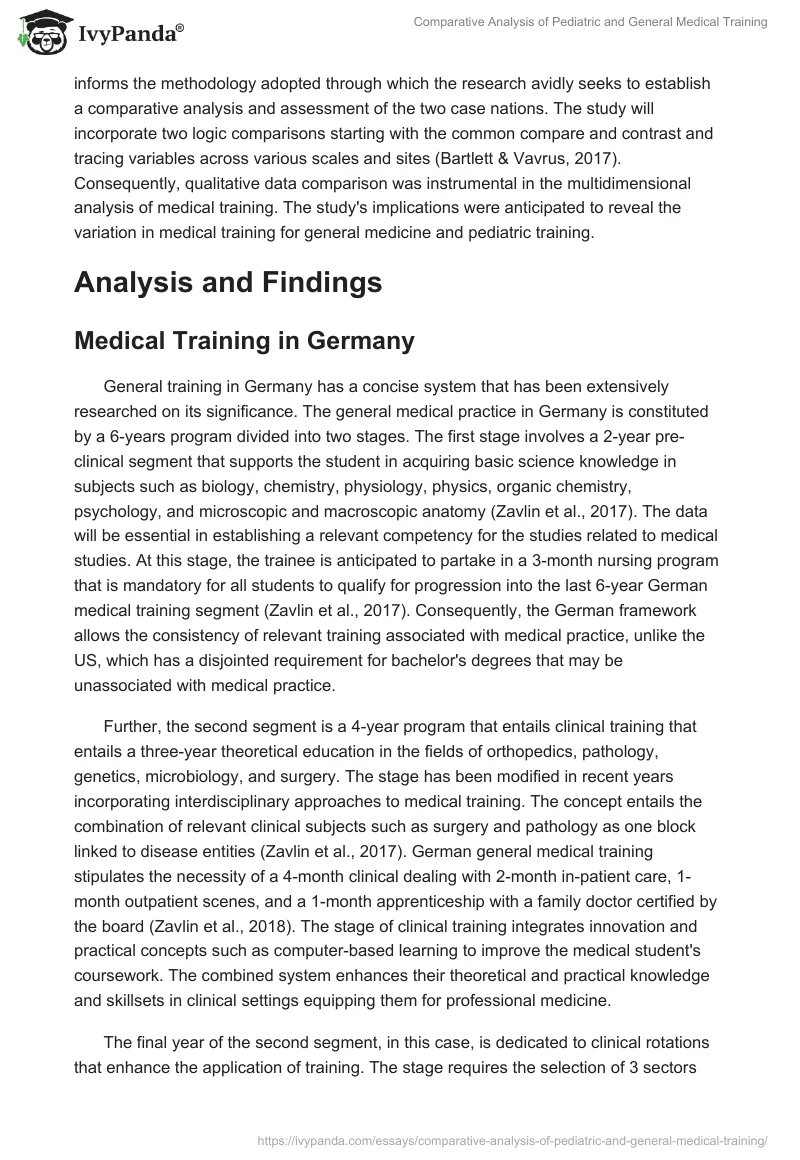Comparative Analysis of Pediatric and General Medical Training. Page 5