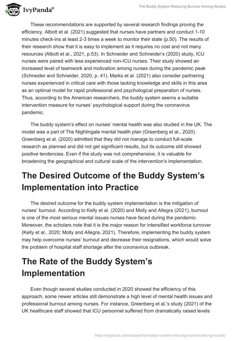 The Buddy System Reducing Burnout Among Nurses. Page 2