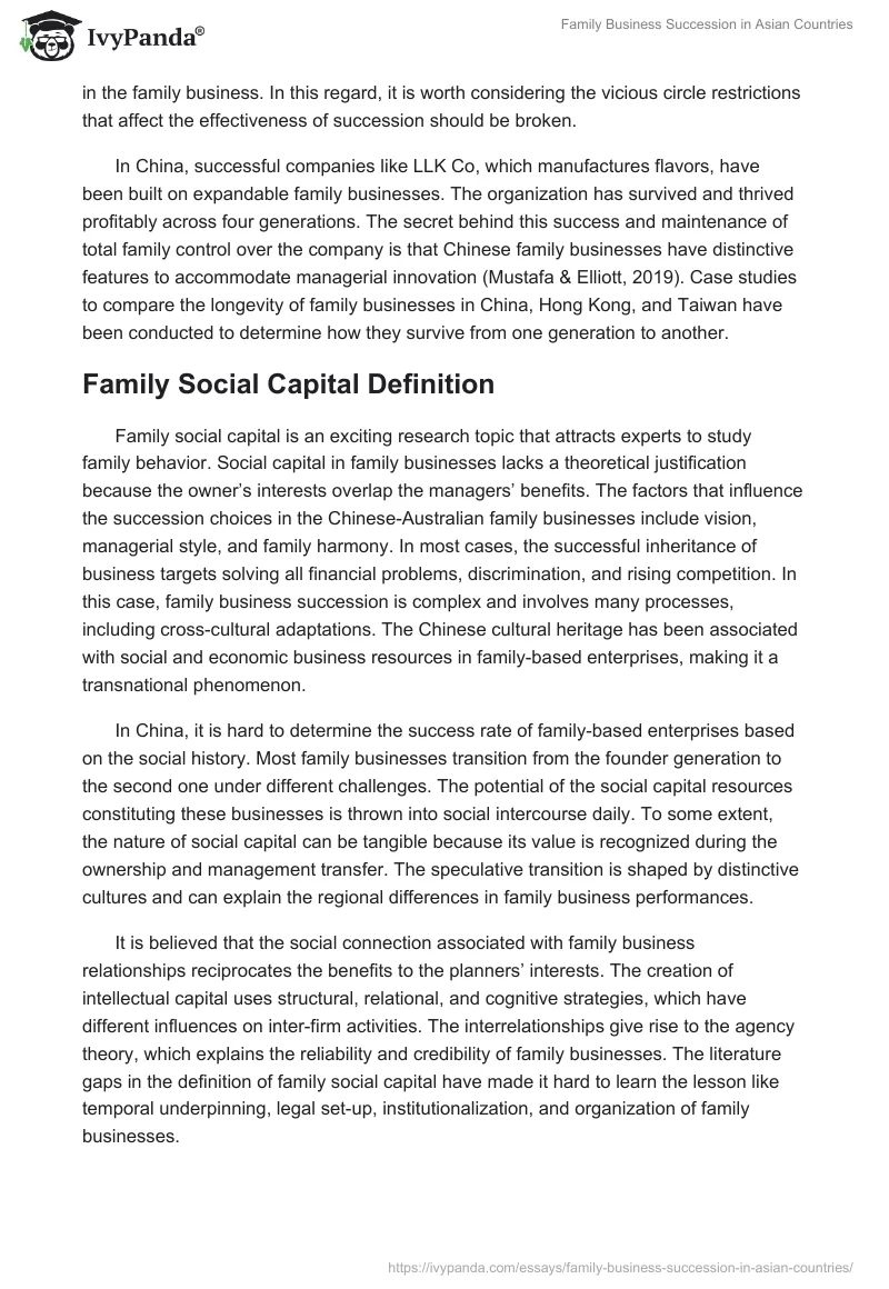 Family Business Succession in Asian Countries. Page 4