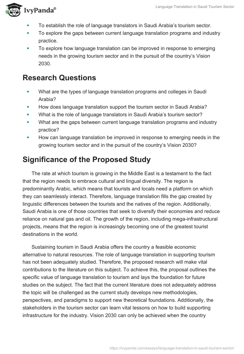 Language Translation in Saudi Tourism Sector. Page 3