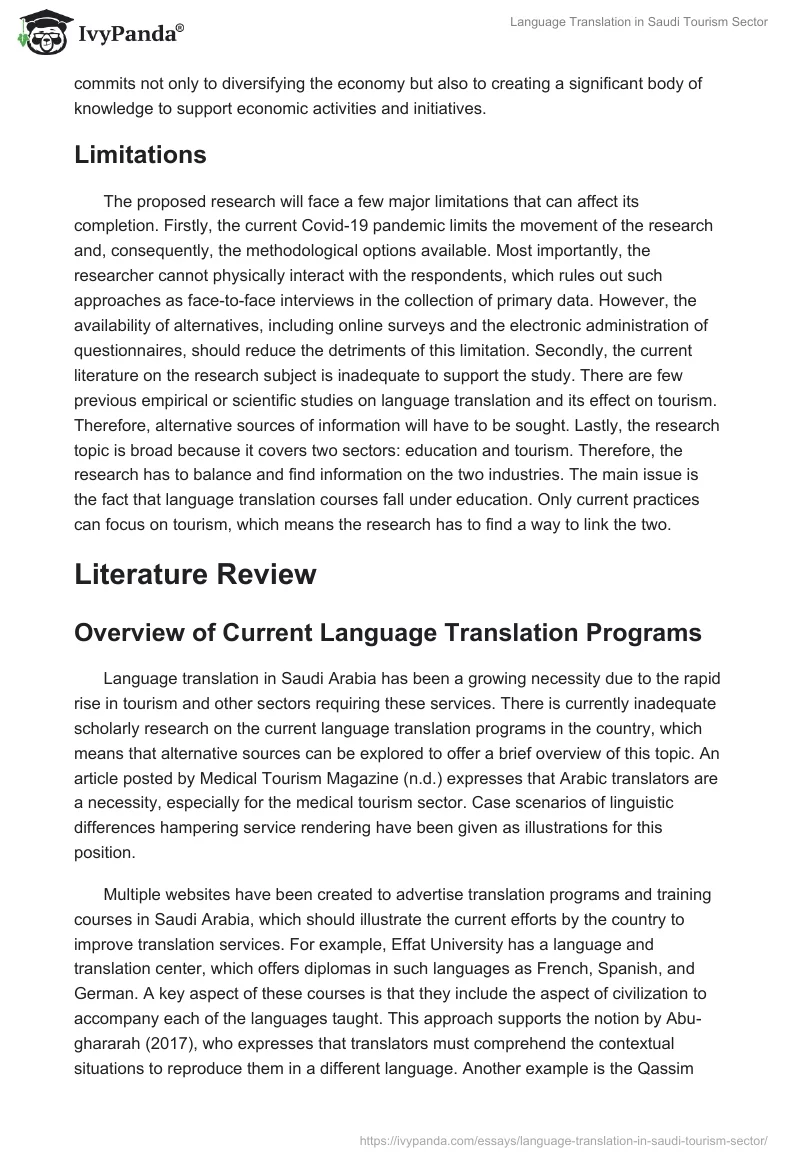 Language Translation in Saudi Tourism Sector. Page 4