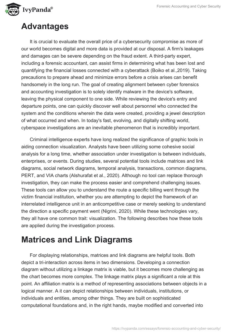 Forensic Accounting and Cyber Security. Page 2