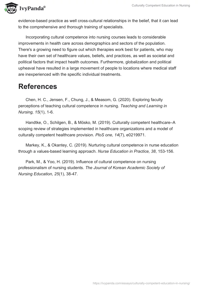 Culturally Competent Education in Nursing. Page 3