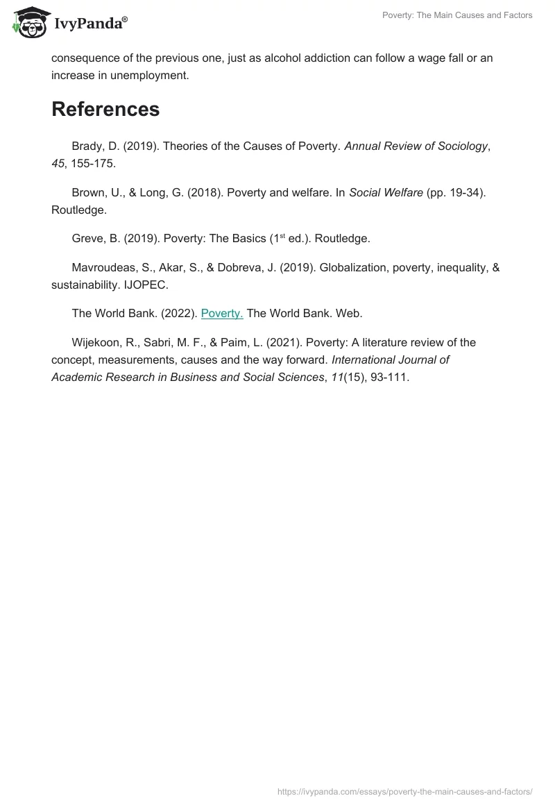 Poverty: The Main Causes and Factors. Page 3