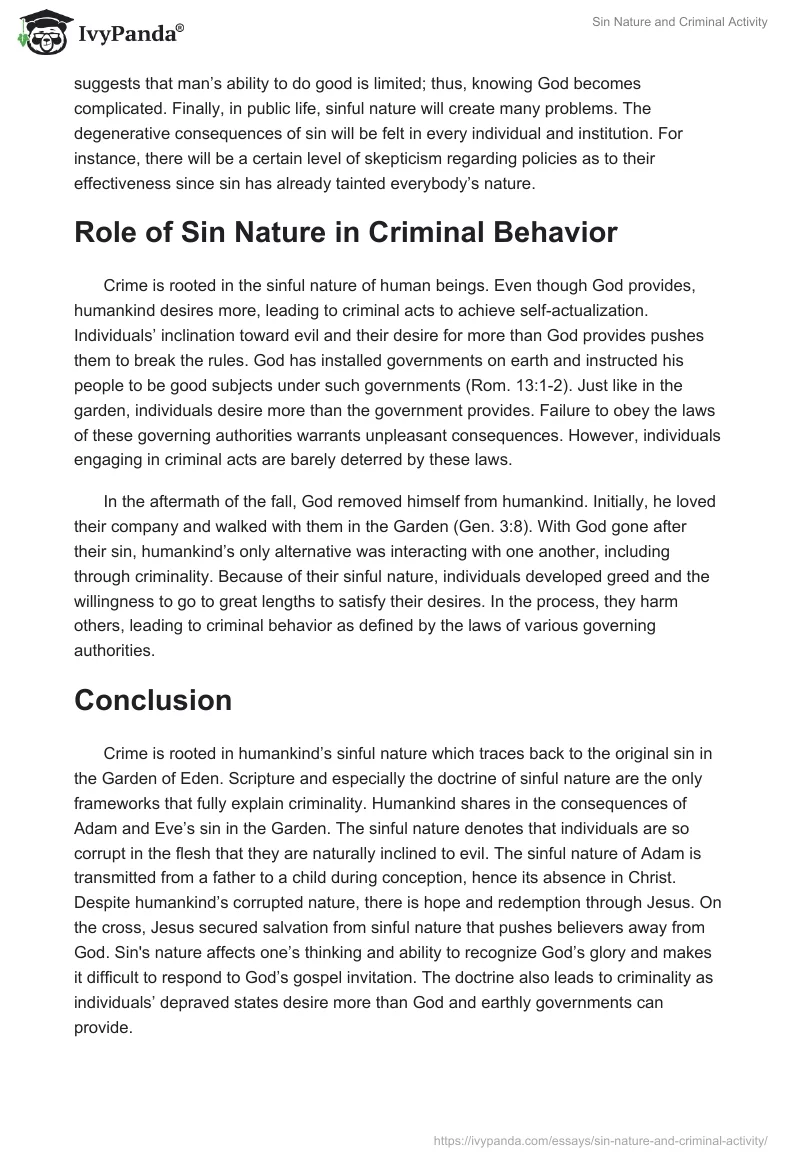 Sin Nature and Criminal Activity. Page 4