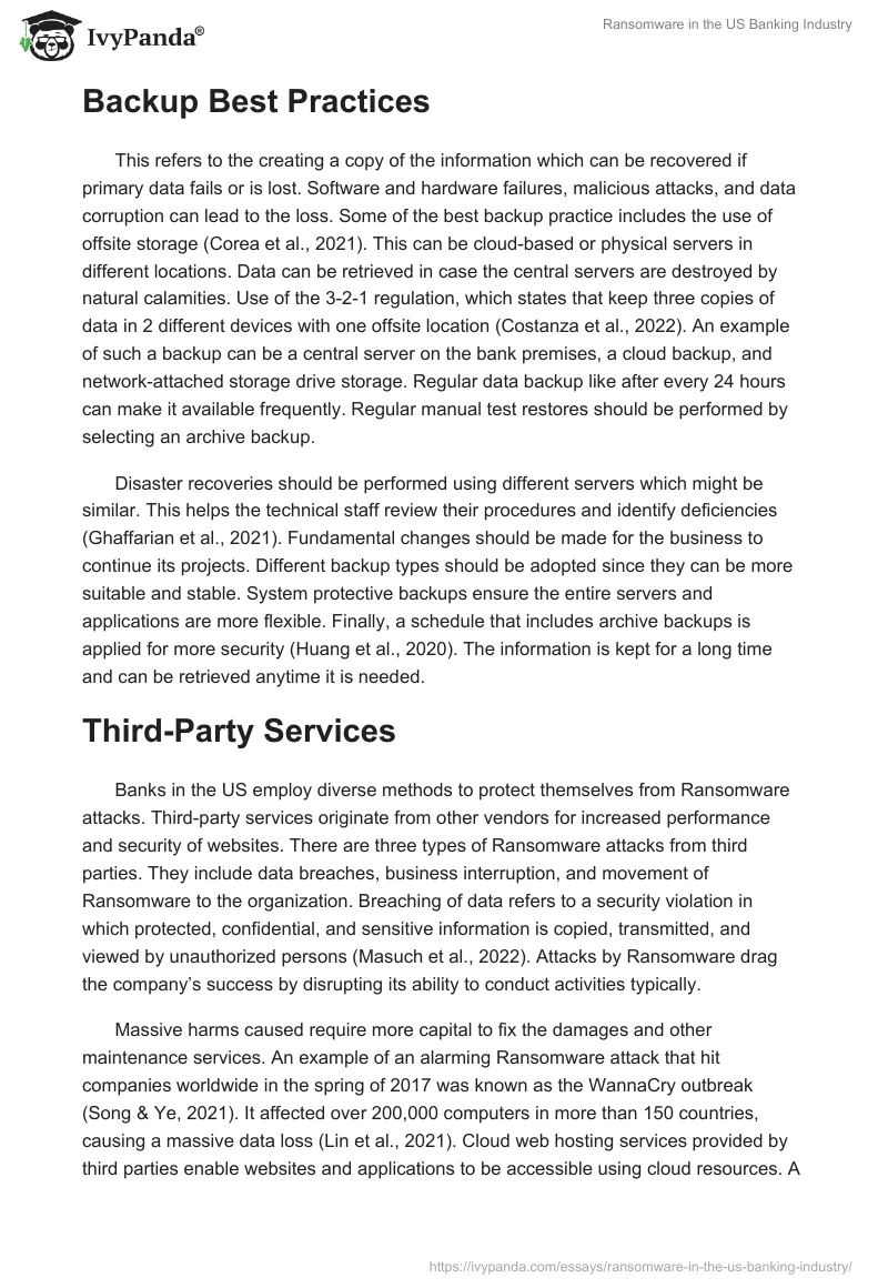 Ransomware in the US Banking Industry. Page 4