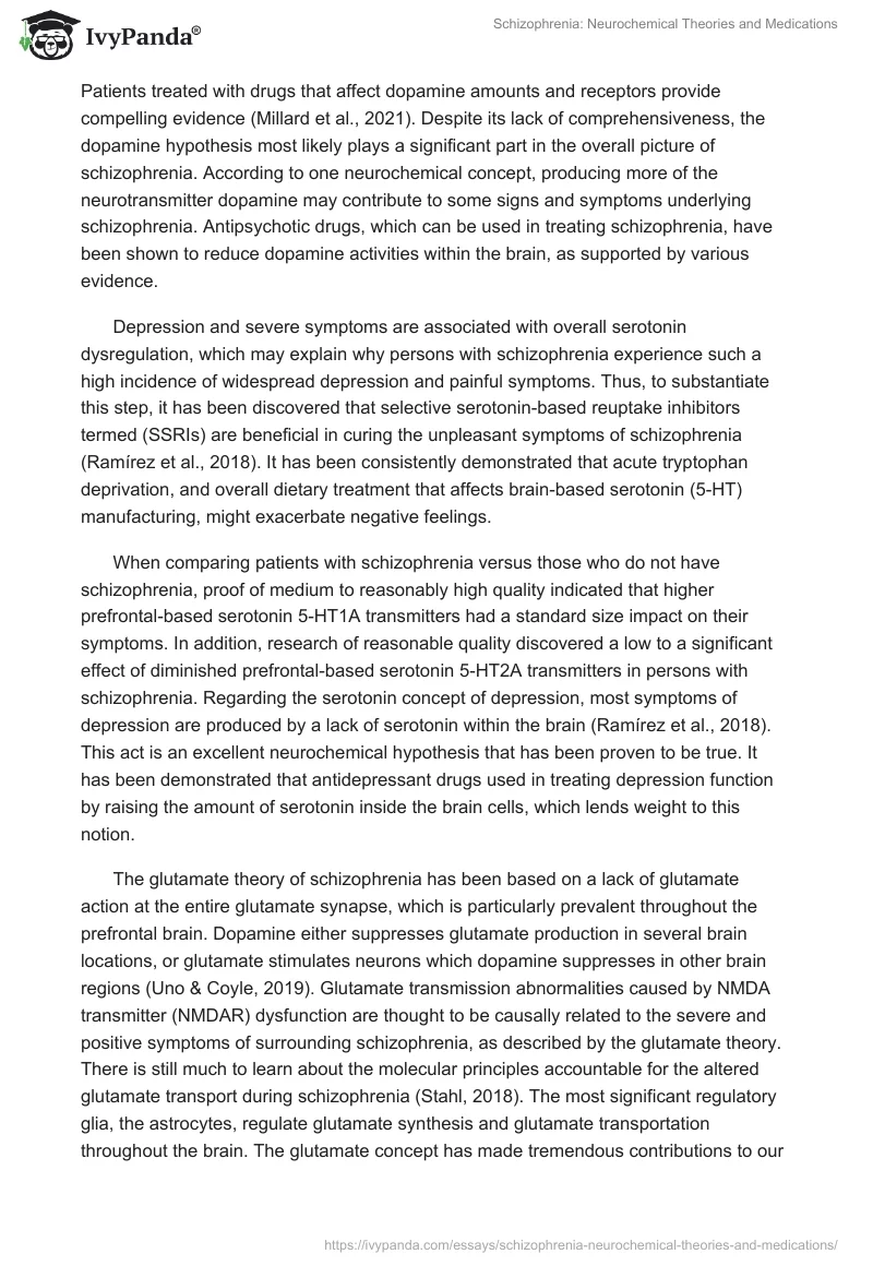 Schizophrenia: Neurochemical Theories and Medications. Page 3