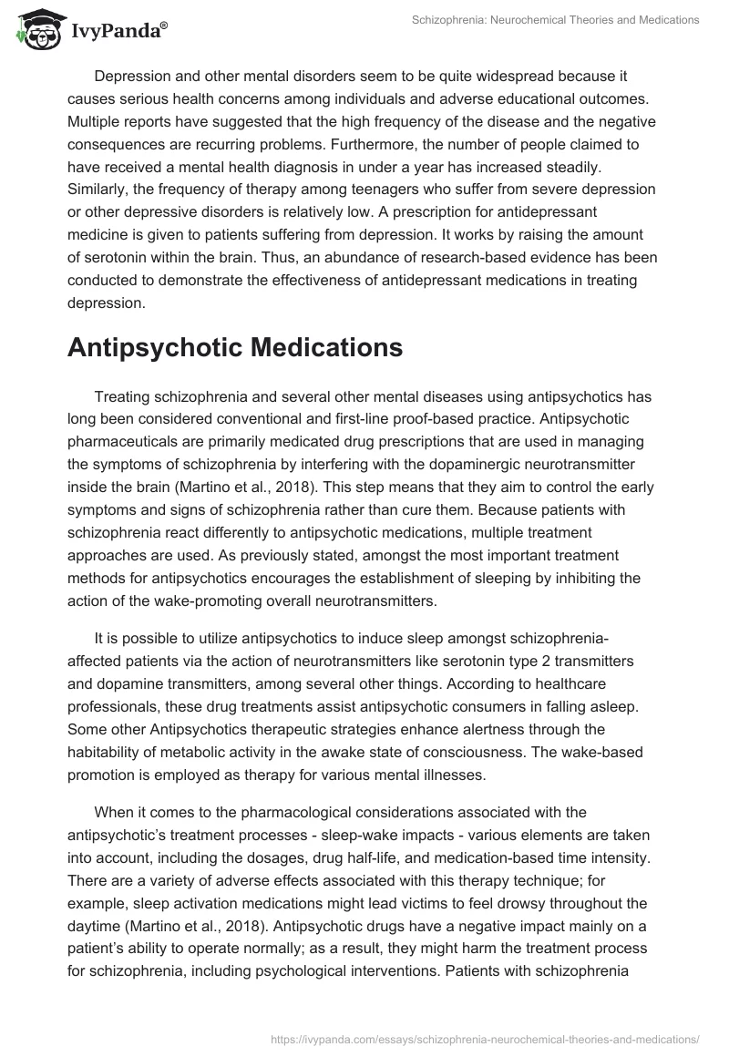 Schizophrenia: Neurochemical Theories and Medications. Page 5