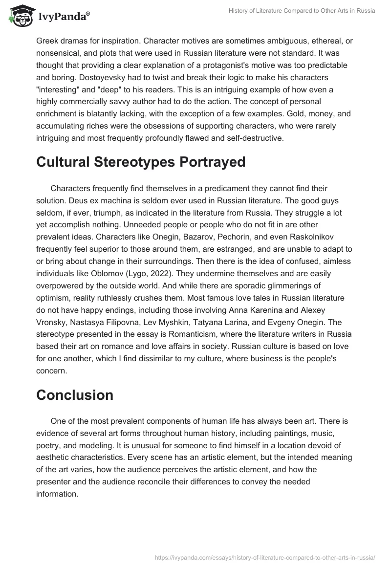 History of Literature Compared to Other Arts in Russia. Page 5