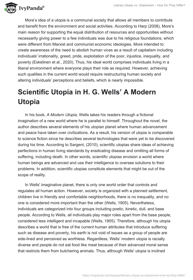 Literary Utopia vs. Utopianism – How Do They Differ?. Page 2