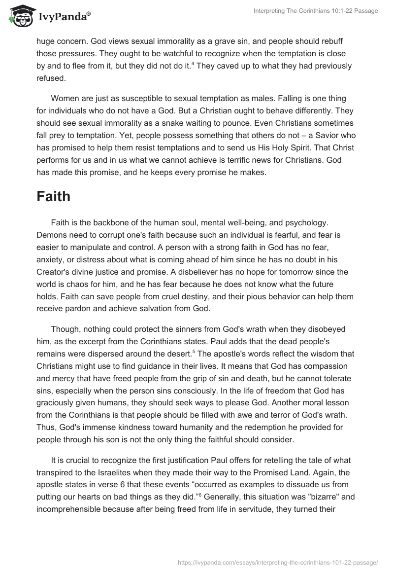 Interpreting The Corinthians 10:1-22 Passage. Page 3