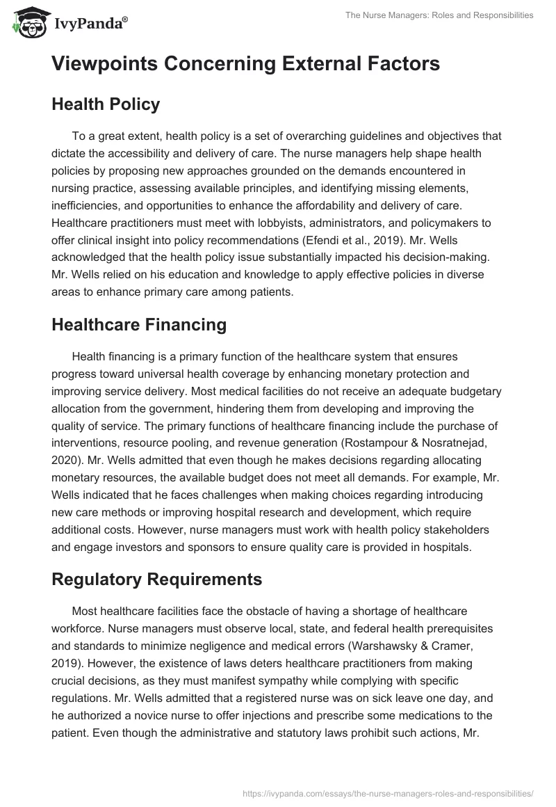 The Nurse Managers: Roles and Responsibilities. Page 3