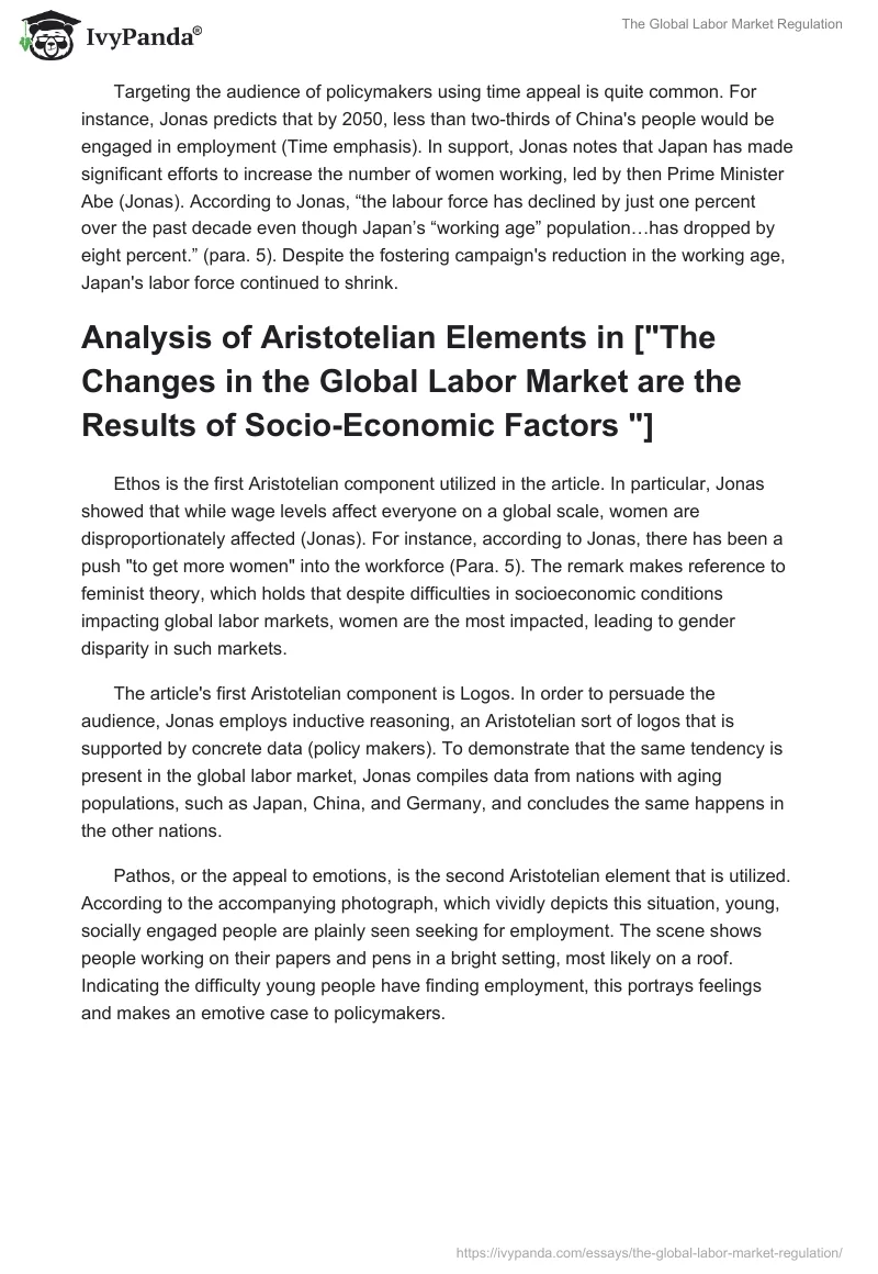 The Global Labor Market Regulation. Page 2