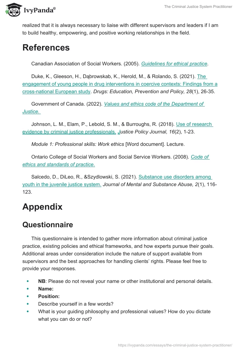 The Criminal Justice System Practitioner. Page 4