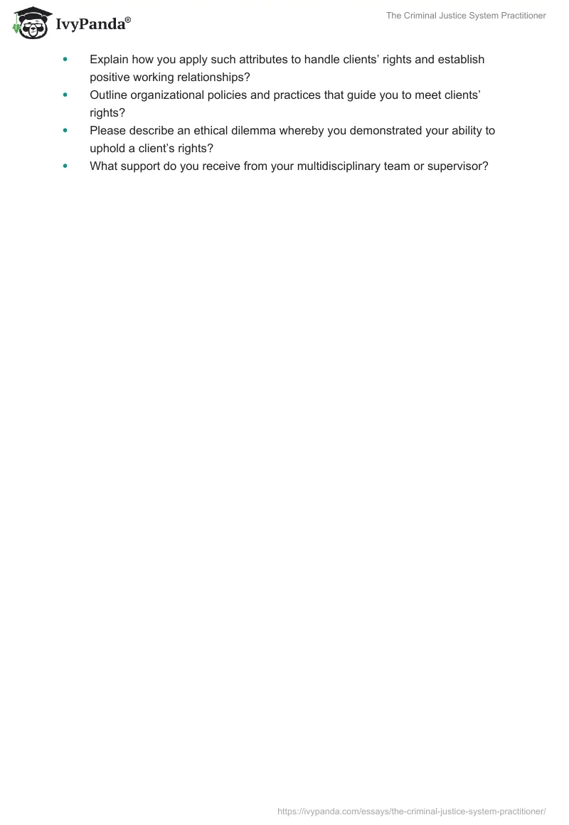 The Criminal Justice System Practitioner. Page 5