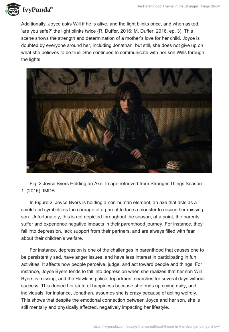 The Parenthood Theme in the Stranger Things Show. Page 3