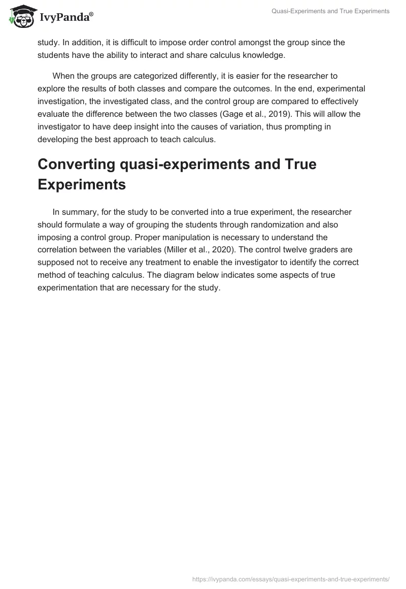 Quasi-Experiments and True Experiments. Page 3