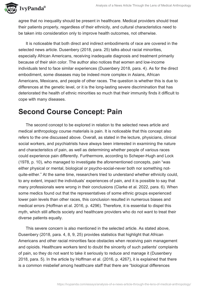 Analysis of a News Article Through the Lens of Medical Anthropology. Page 3