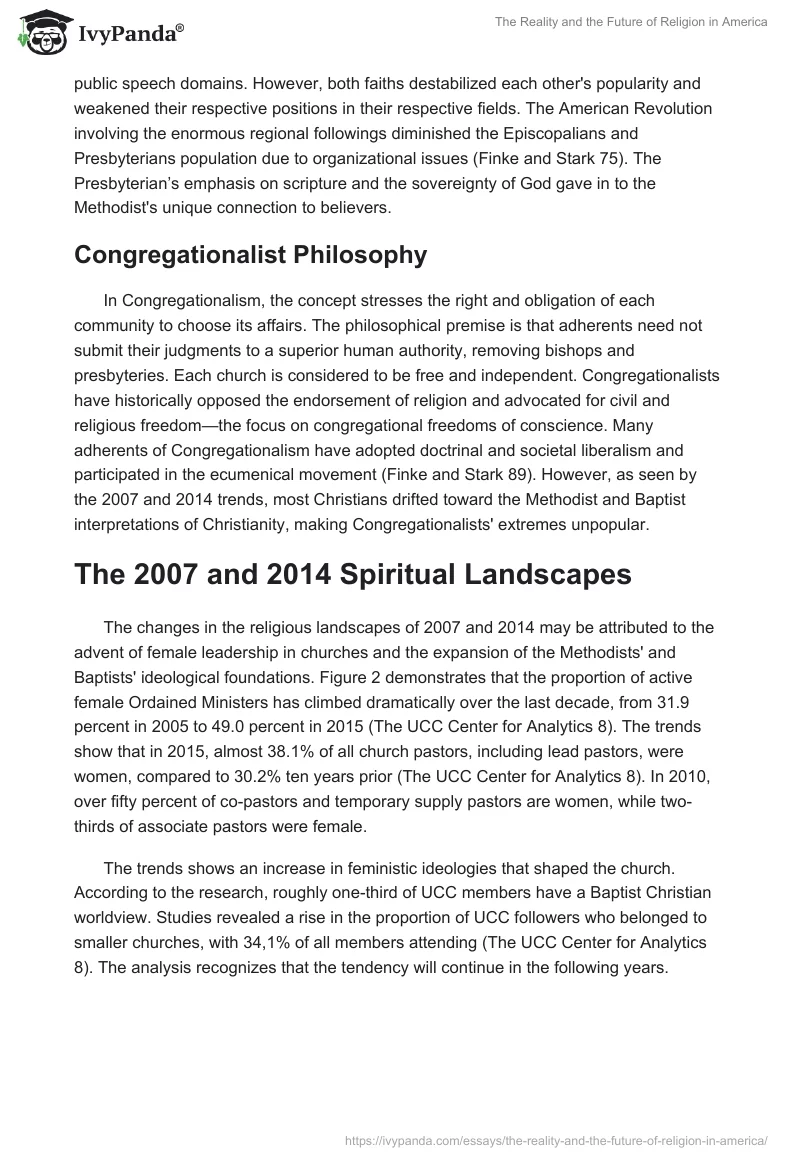 The Reality and the Future of Religion in America. Page 3
