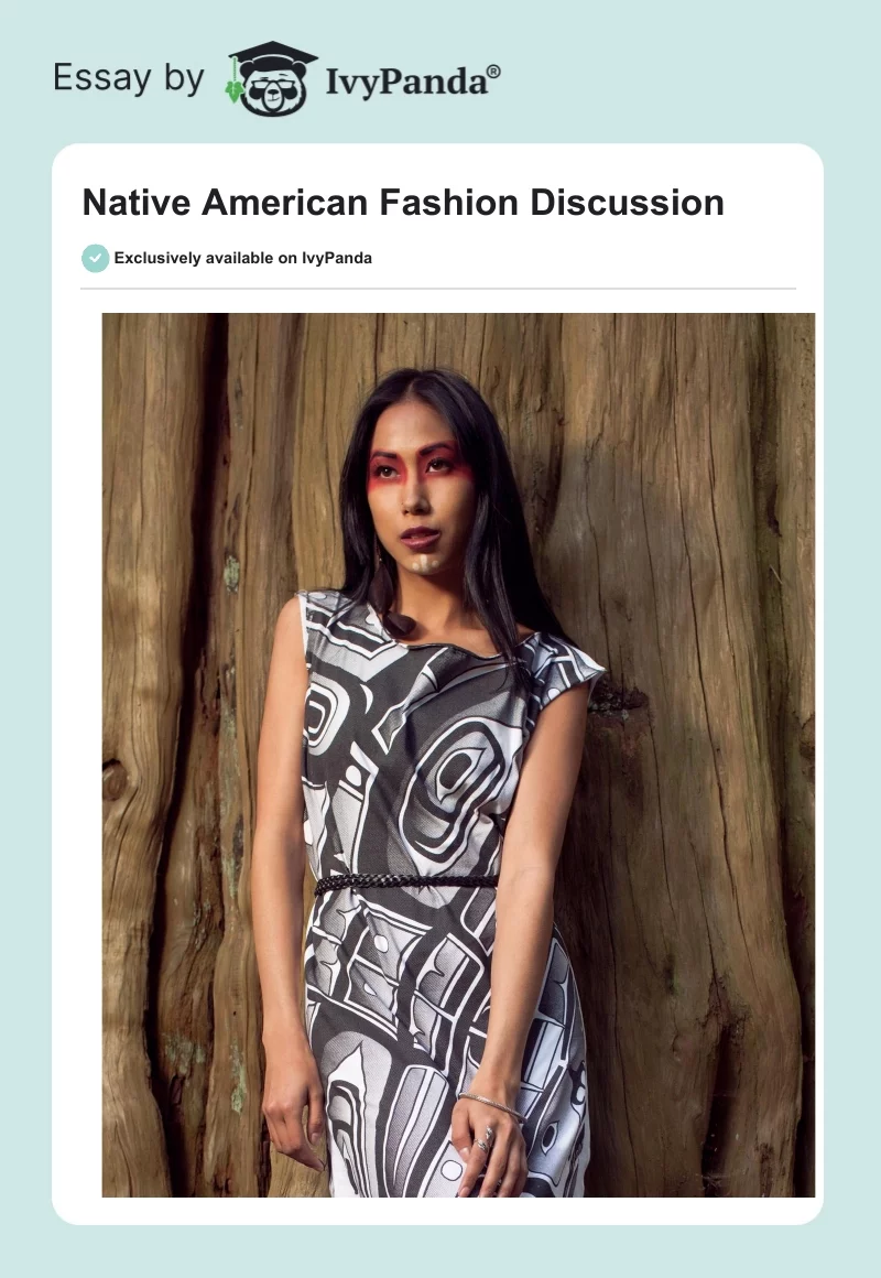 Native American Fashion Discussion. Page 1