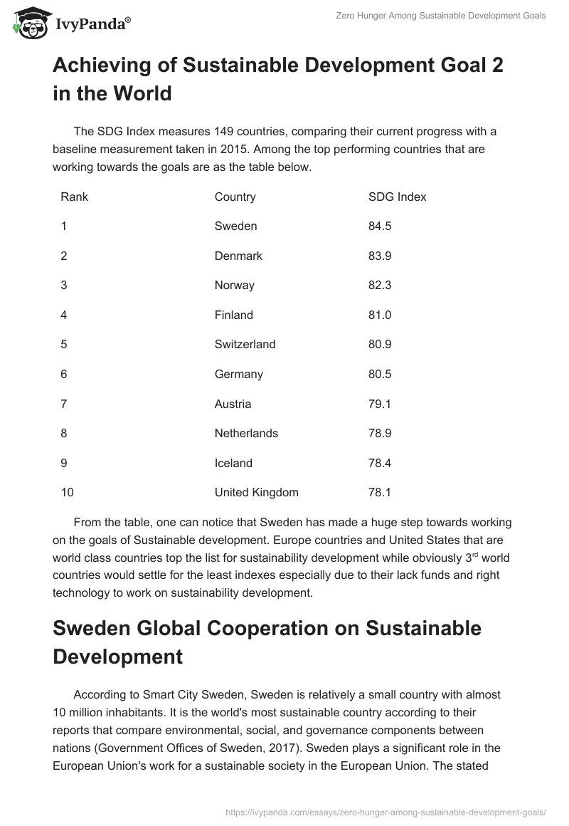 Zero Hunger Among Sustainable Development Goals. Page 4
