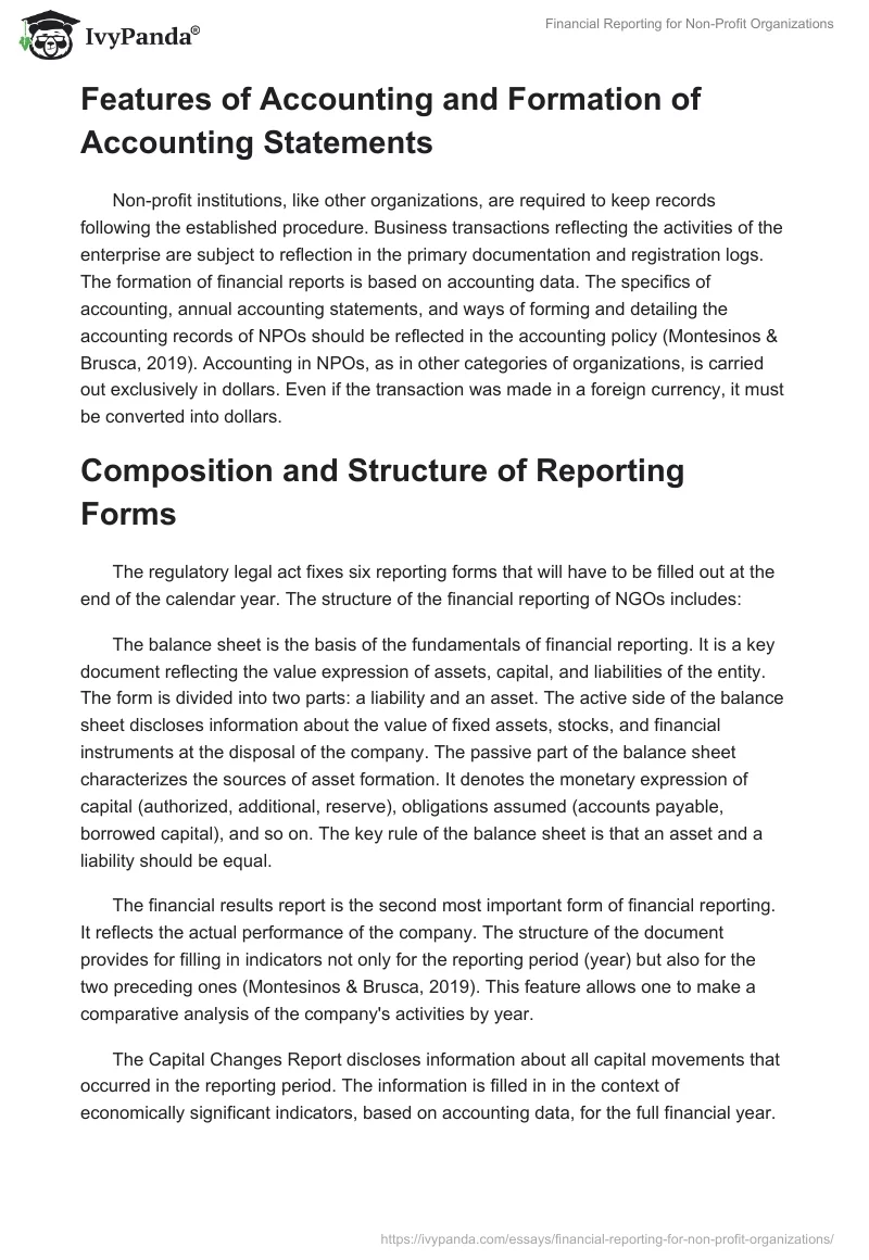 Financial Reporting for Non-Profit Organizations. Page 2