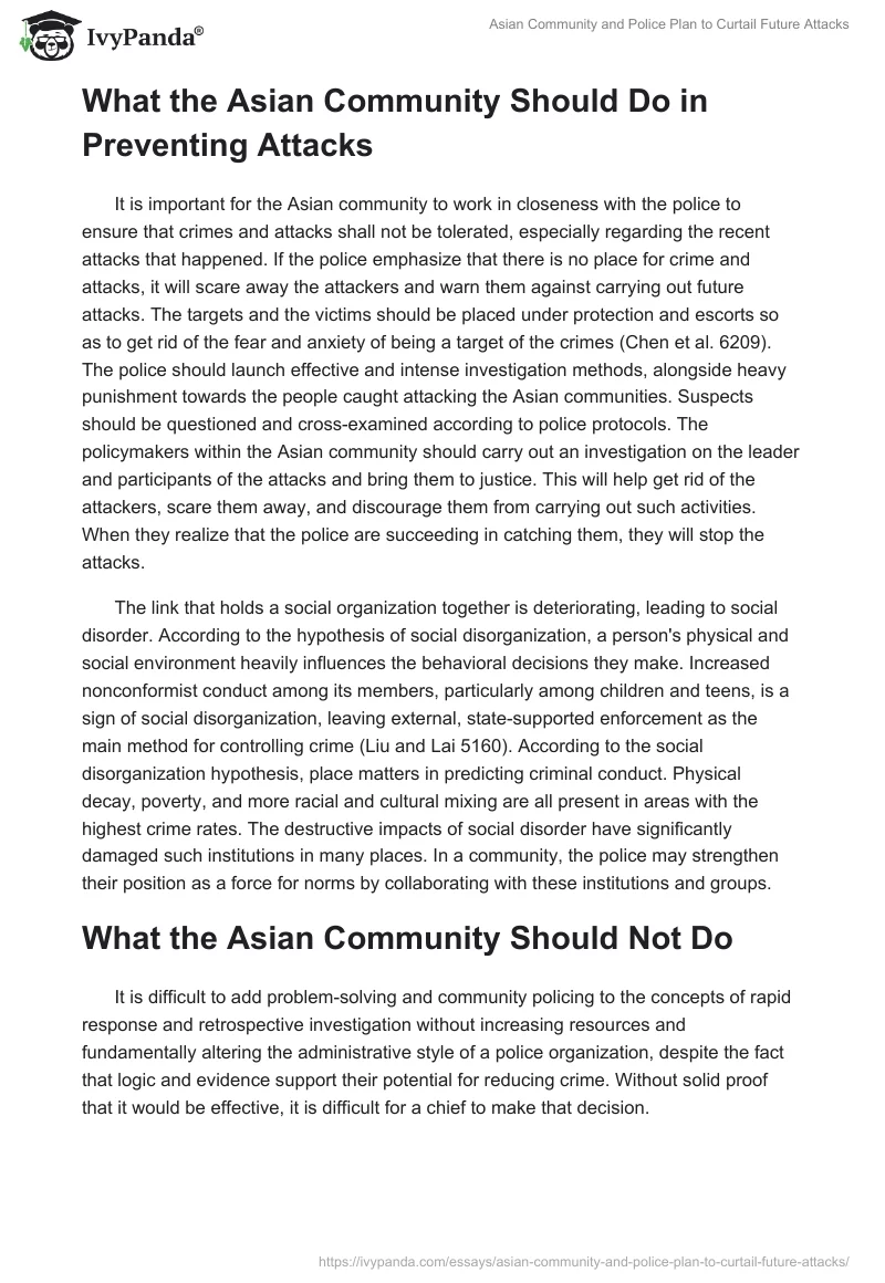 Asian Community and Police Plan to Curtail Future Attacks. Page 3