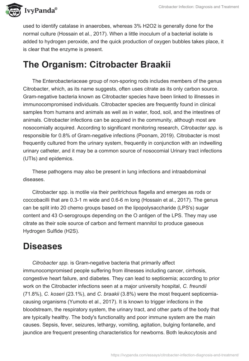 Citrobacter Infection: Diagnosis and Treatment. Page 2