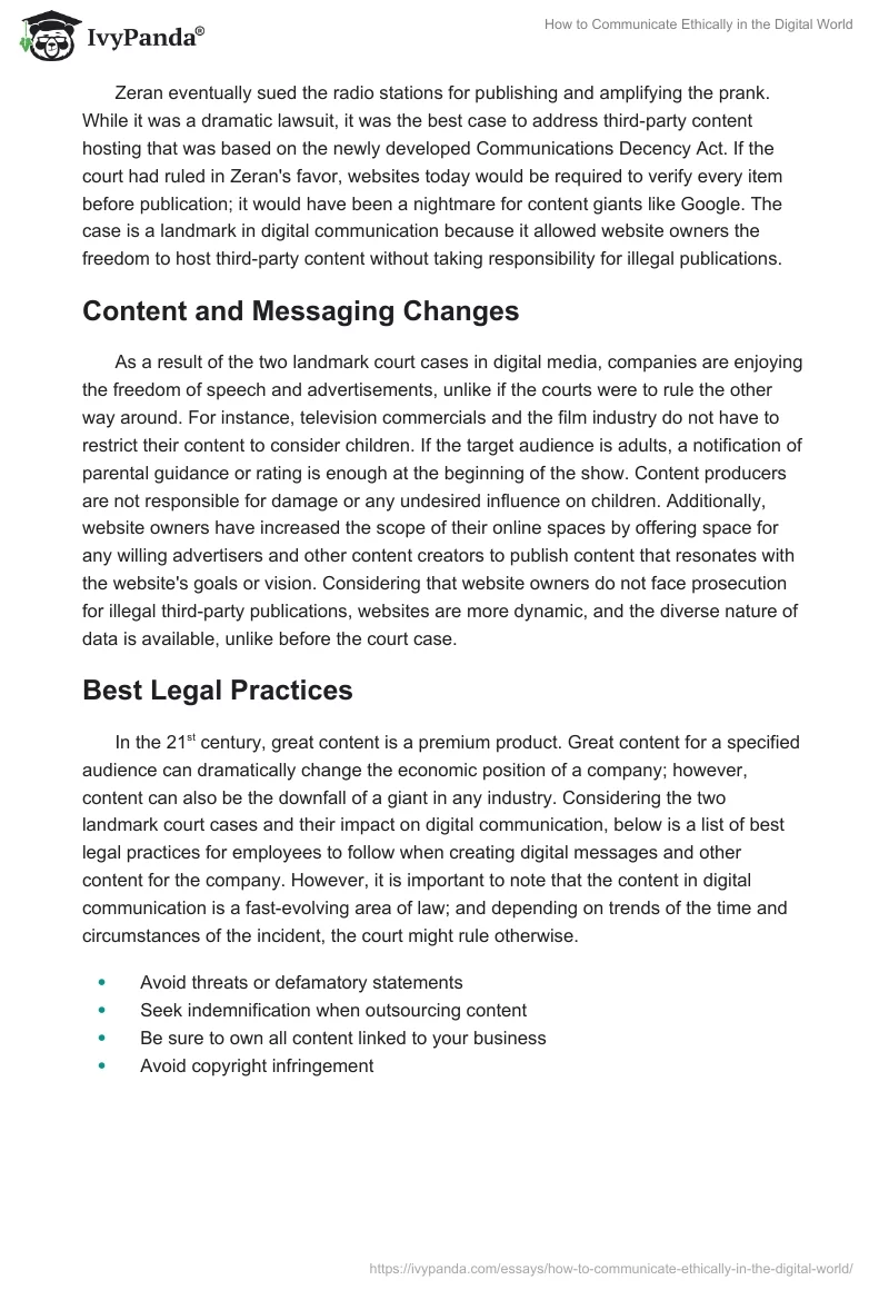 How to Communicate Ethically in the Digital World. Page 3