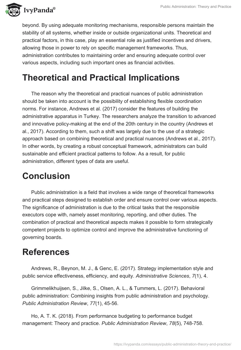 Public Administration: Theory and Practice. Page 2