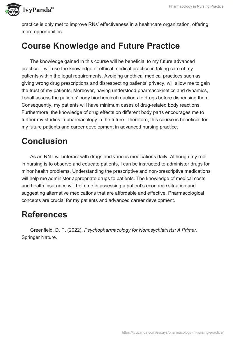 Pharmacology in Nursing Practice. Page 3