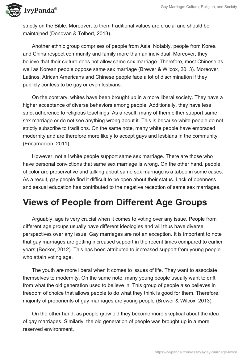 Gay Marriage: Culture, Religion, and Society. Page 3