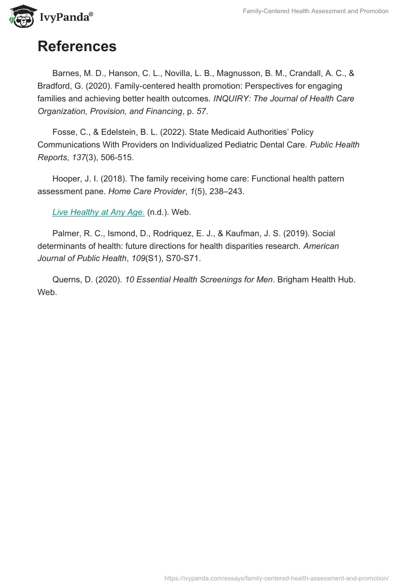 Family-Centered Health Assessment and Promotion. Page 4