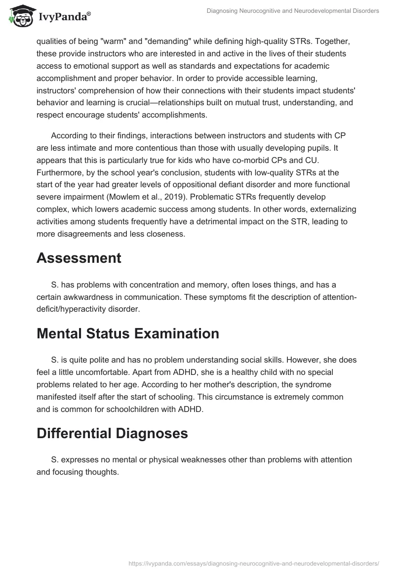 Diagnosing Neurocognitive and Neurodevelopmental Disorders. Page 3