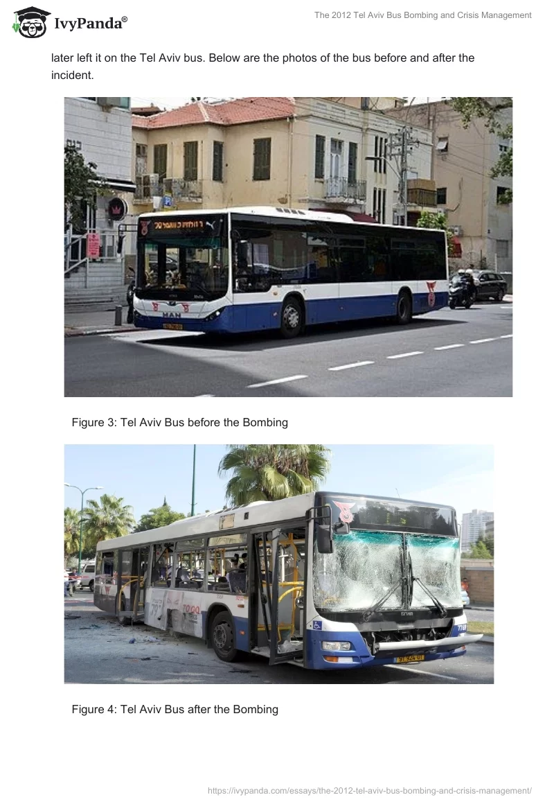 The 2012 Tel Aviv Bus Bombing and Crisis Management. Page 3