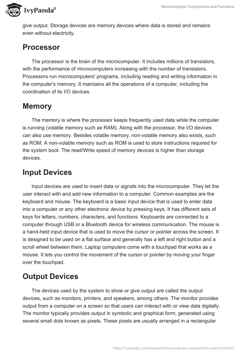 Microcomputer Components and Functions. Page 2