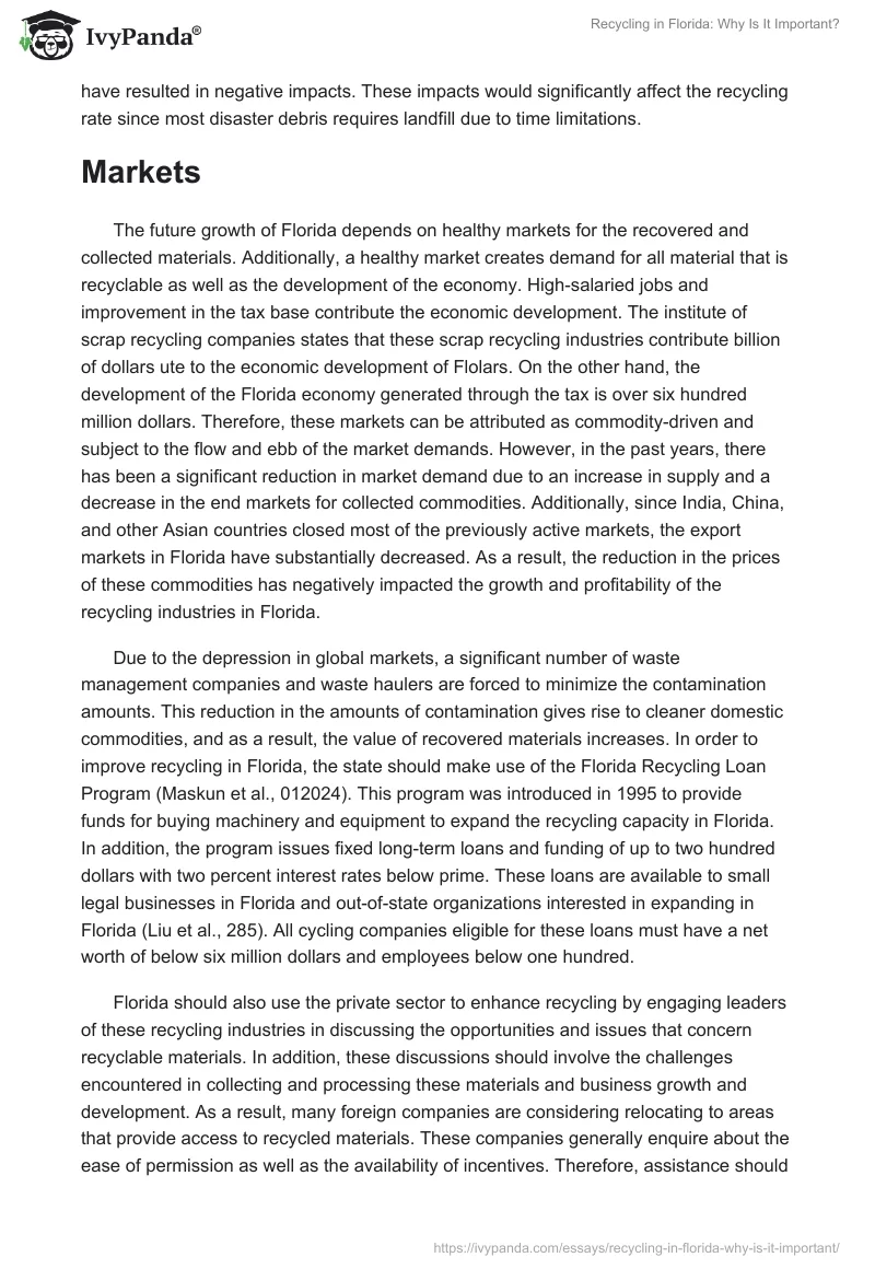 Recycling in Florida: Why Is It Important?. Page 3
