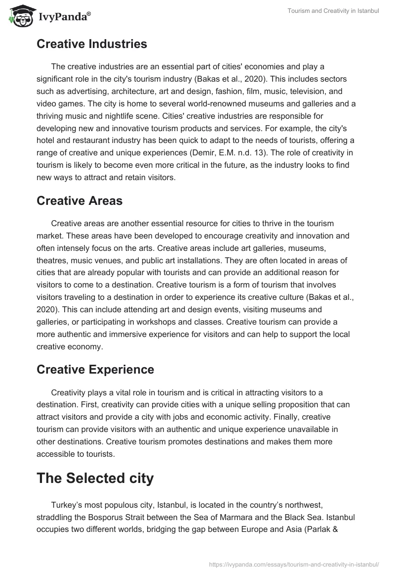 Tourism and Creativity in Istanbul. Page 3