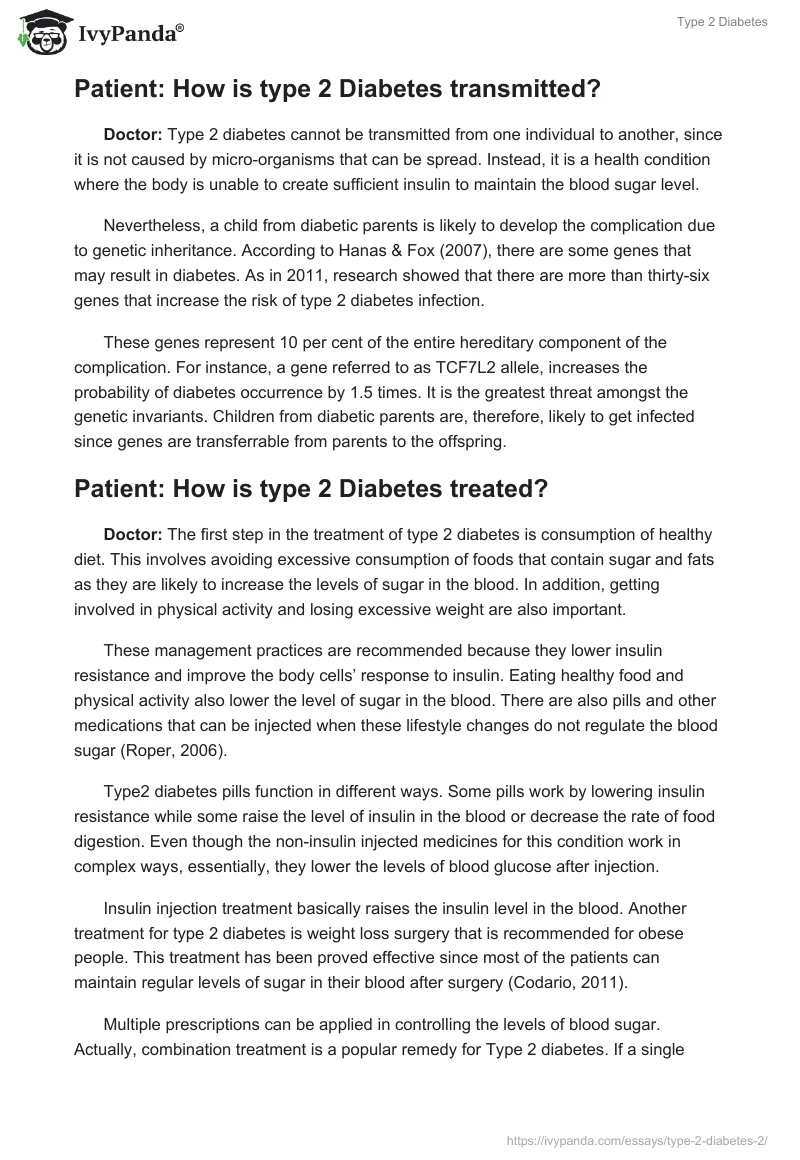 Type 2 Diabetes. Page 2
