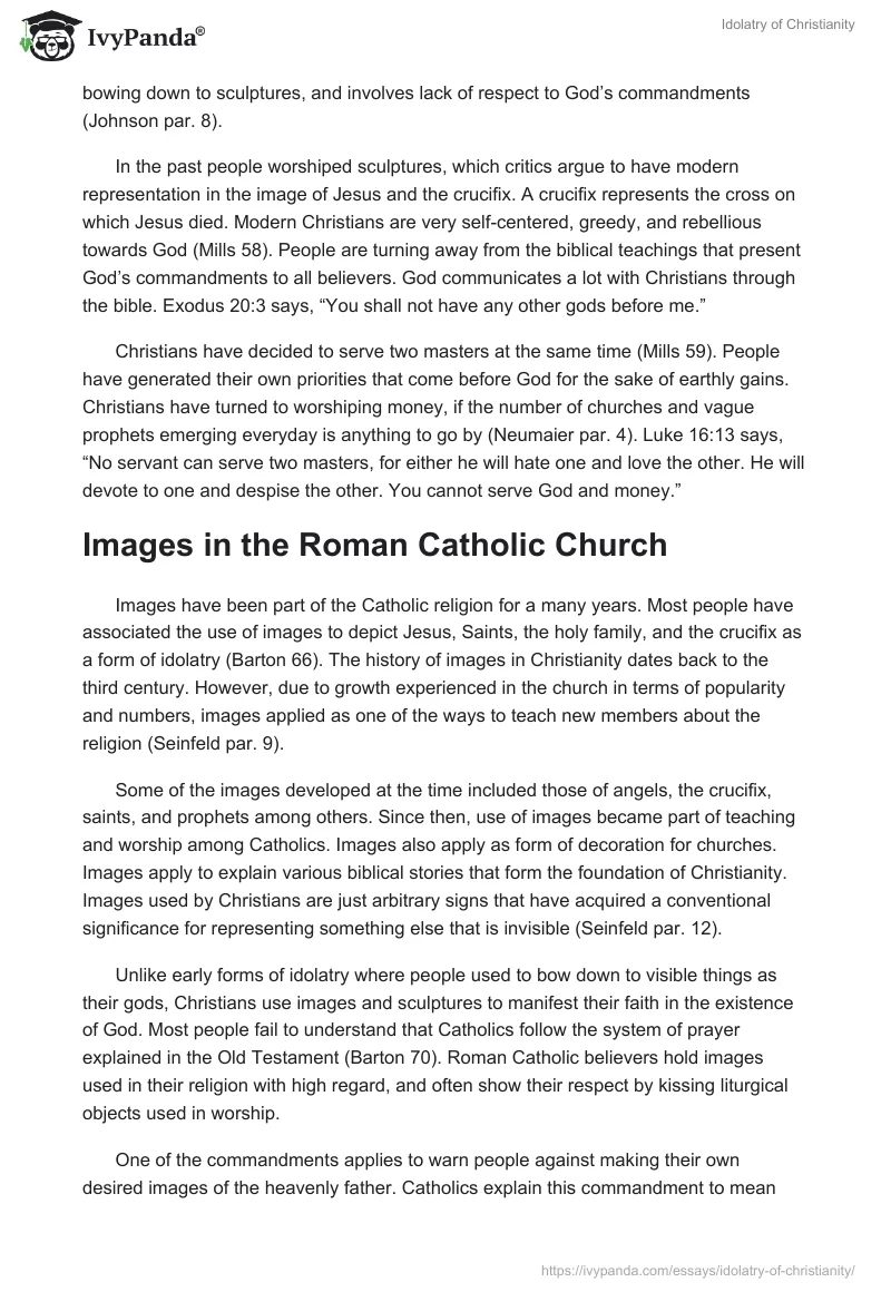 Idolatry of Christianity. Page 2