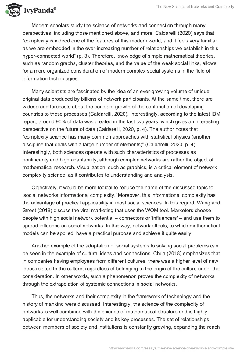 The New Science of Networks and Complexity. Page 2