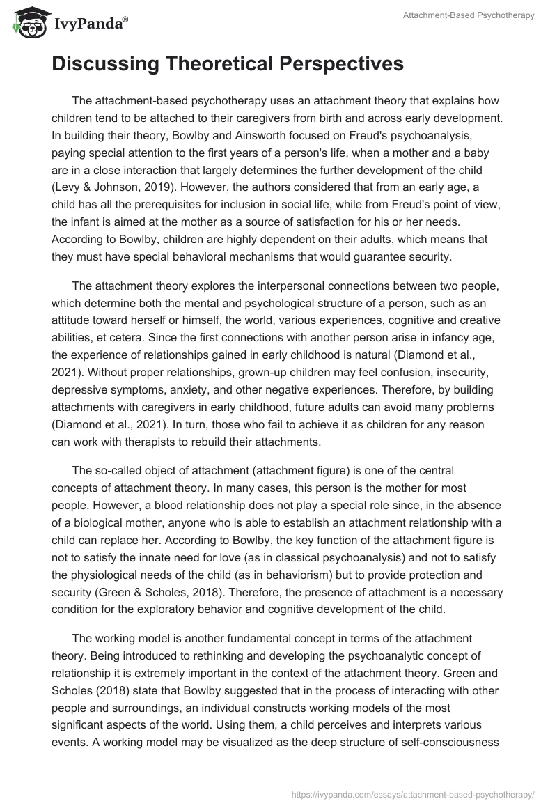 Attachment-Based Psychotherapy. Page 2