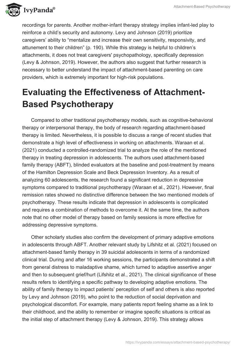 Attachment-Based Psychotherapy. Page 4